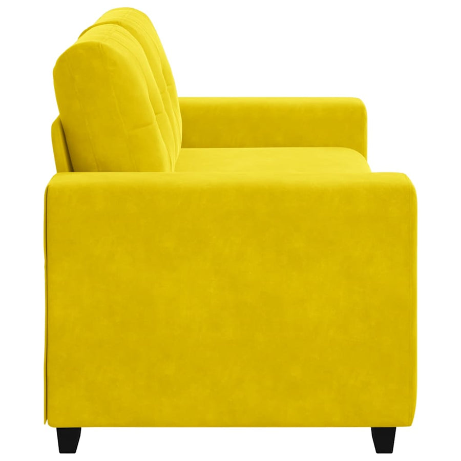 Loveseat Sofa Geel 180x77x82 cm Fluweel