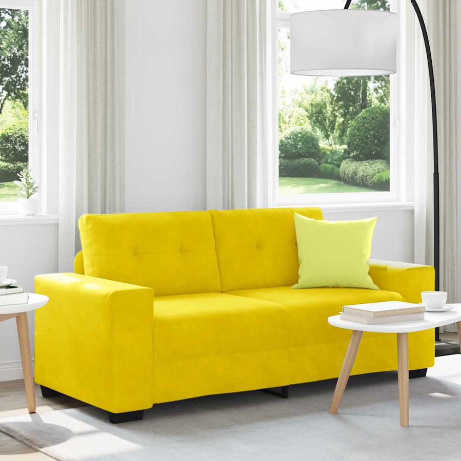 Loveseat Sofa Geel 180x77x82 cm Fluweel