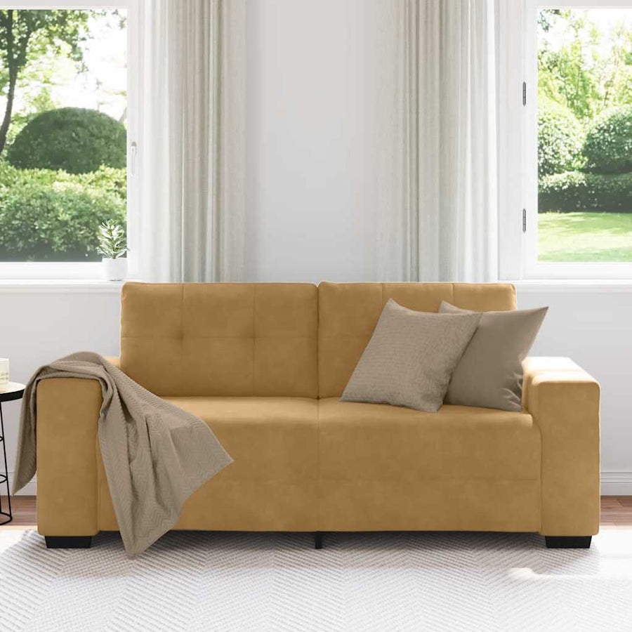 Loveseat Sofa Bruin 180x77x82 cm Fluweel