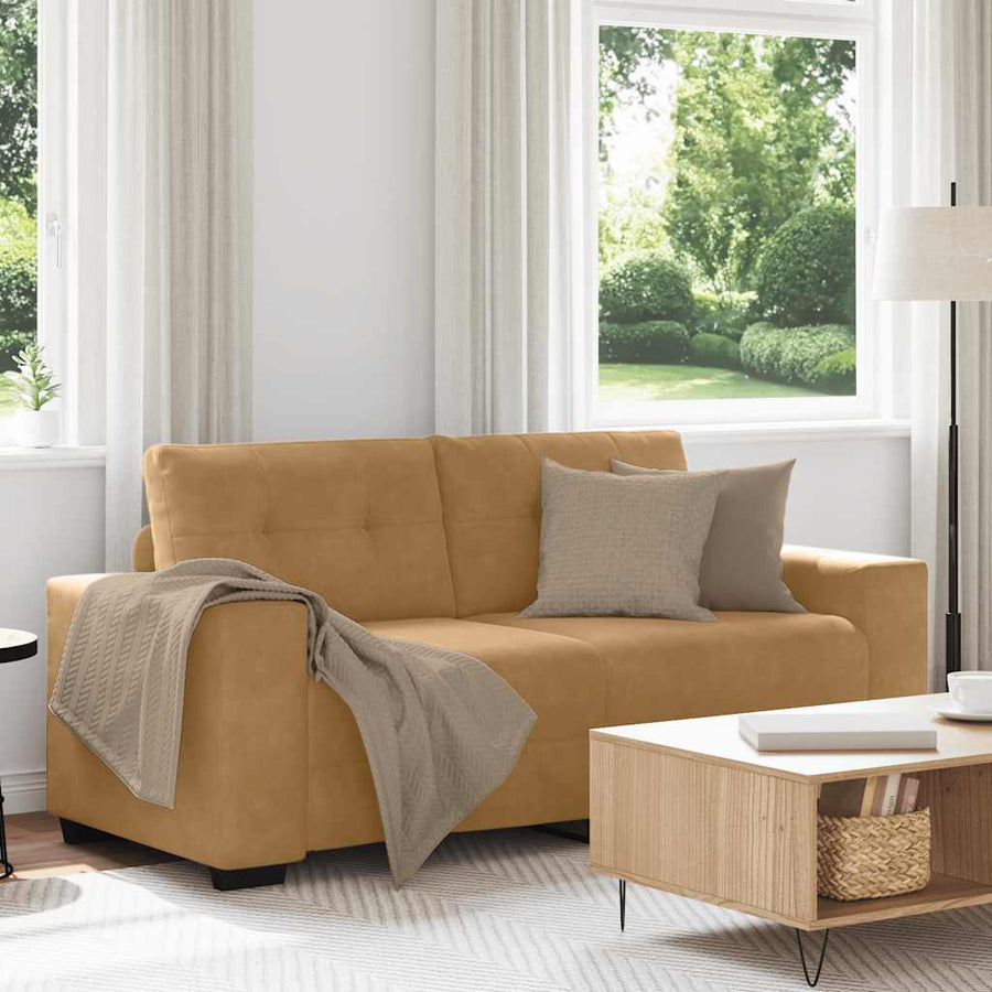 Loveseat Sofa Bruin 180x77x82 cm Fluweel