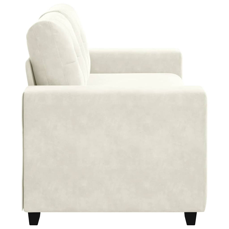 Loveseat Sofa Crème 180x77x82 cm Fluweel