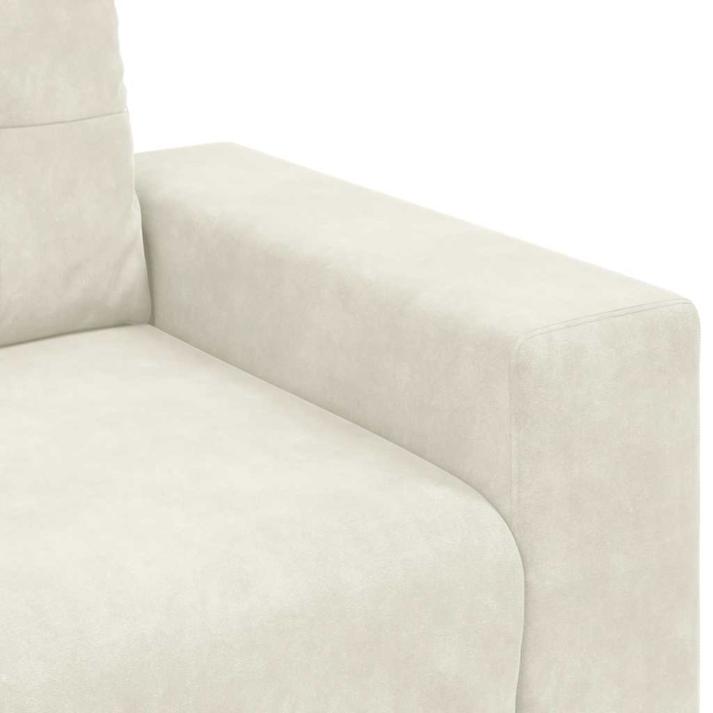 Loveseat Sofa Crème 180x77x82 cm Fluweel