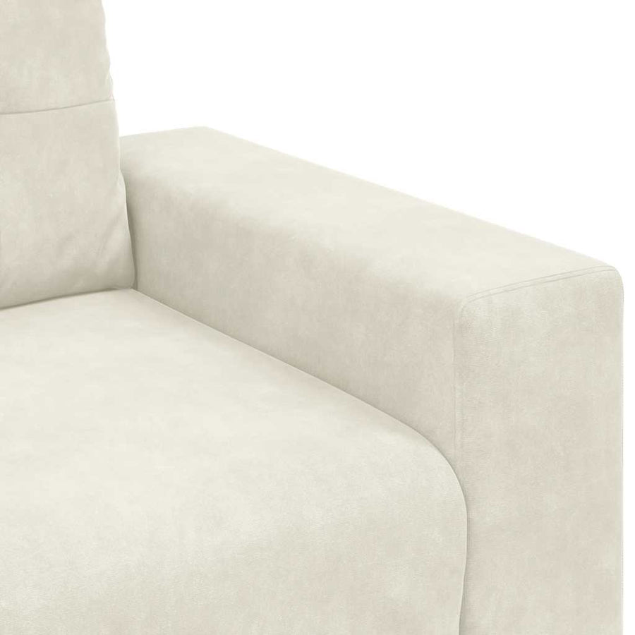 Loveseat Sofa Crème 180x77x82 cm Fluweel