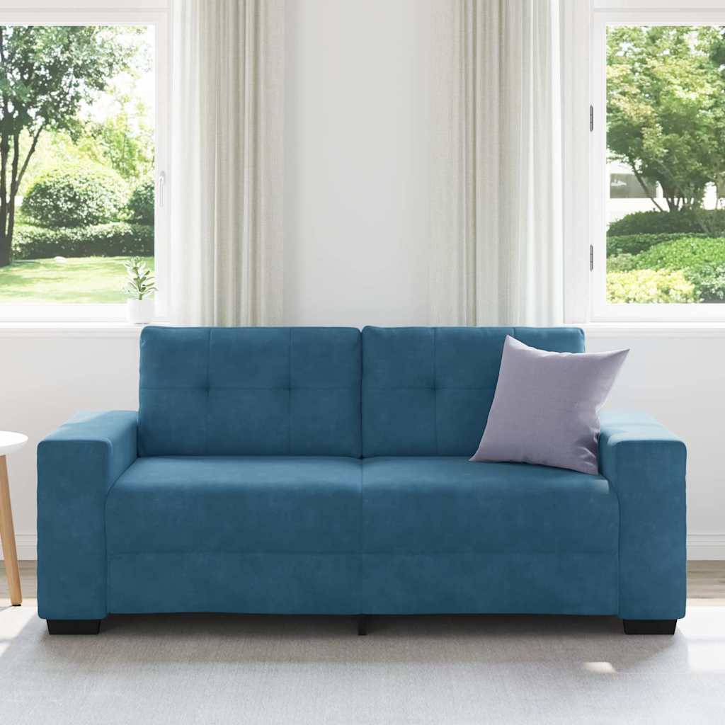 Loveseat Sofa Blauw 180x77x82 cm Fluweel