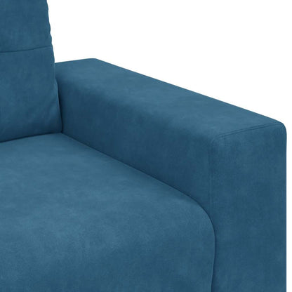 Loveseat Sofa Blauw 180x77x82 cm Fluweel