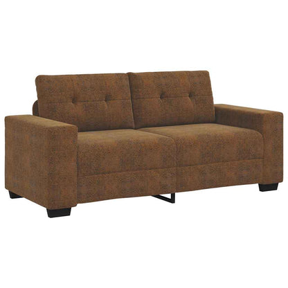 Loveseat met kussen Bruin Kunstleer