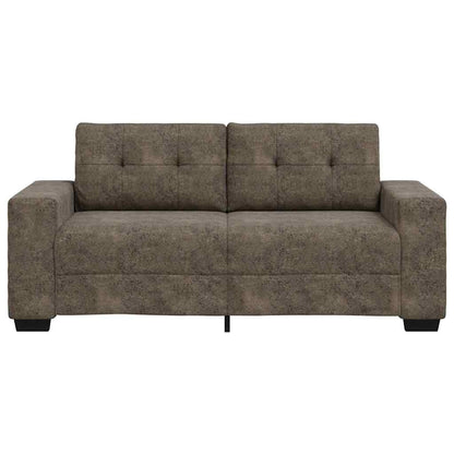 Loveseat met kussen Donkergrijs Kunstleer