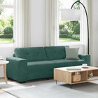 Bank 180 cm donkergroen fluweel