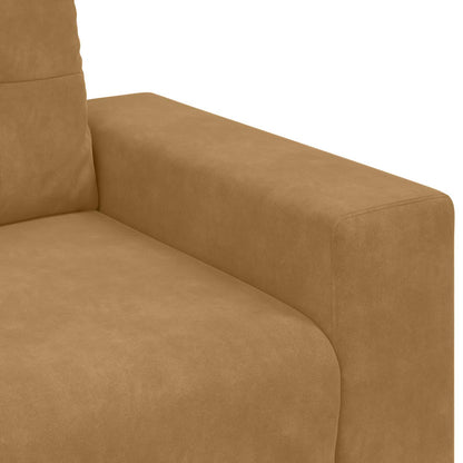 3-Zits Bank Bruin 220 cm Fluweel