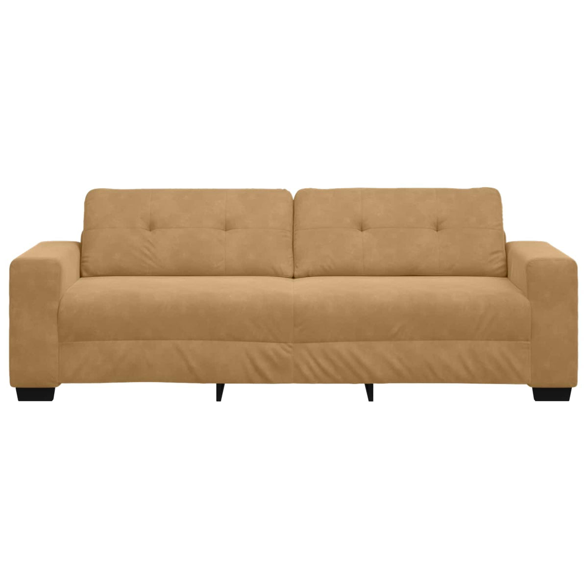 3-Zits Bank Bruin 220 cm Fluweel