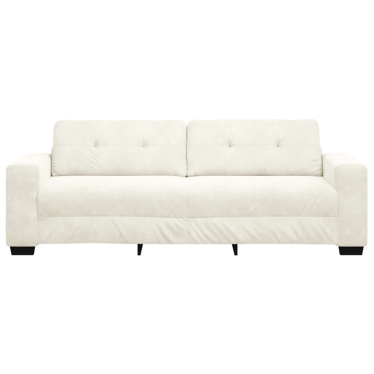 3-Zits Sofa Crème 220 cm Fluweel