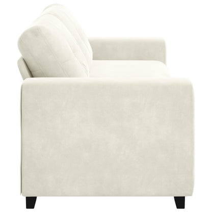 3-Zits Sofa Crème 220 cm Fluweel