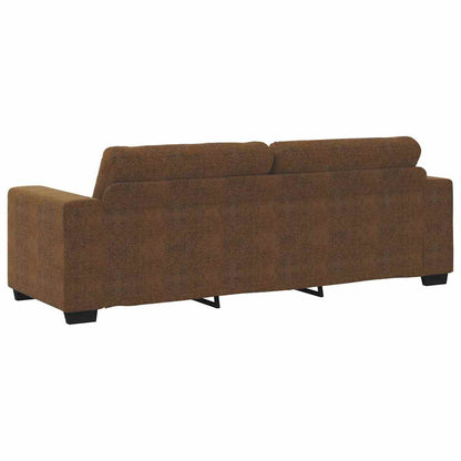 Bank met kussen Bruin Kunstleder en Hout