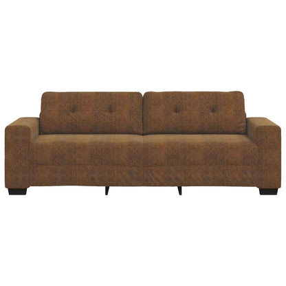 Bank met kussen Bruin Kunstleder en Hout