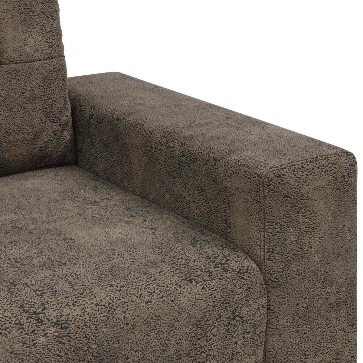 3-Zits Sofa Donkergrijs 220 cm Kunst Suède Leer