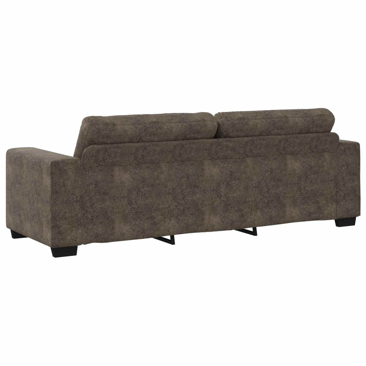 3-Zits Sofa Donkergrijs 220 cm Kunst Suède Leer