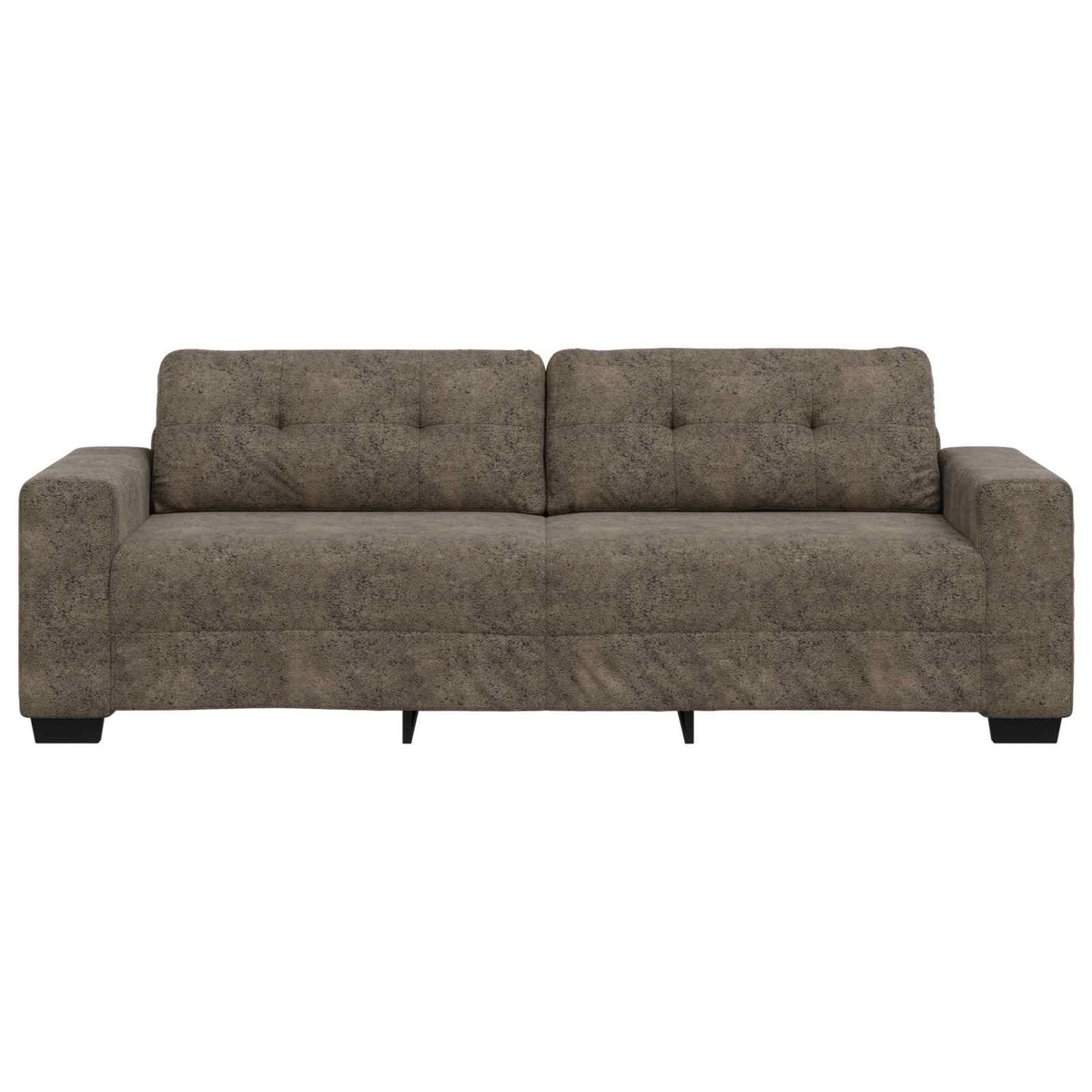 3-Zits Sofa Donkergrijs 220 cm Kunst Suède Leer