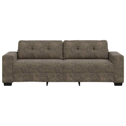 3-Zits Sofa Donkergrijs 220 cm Kunst Suède Leer