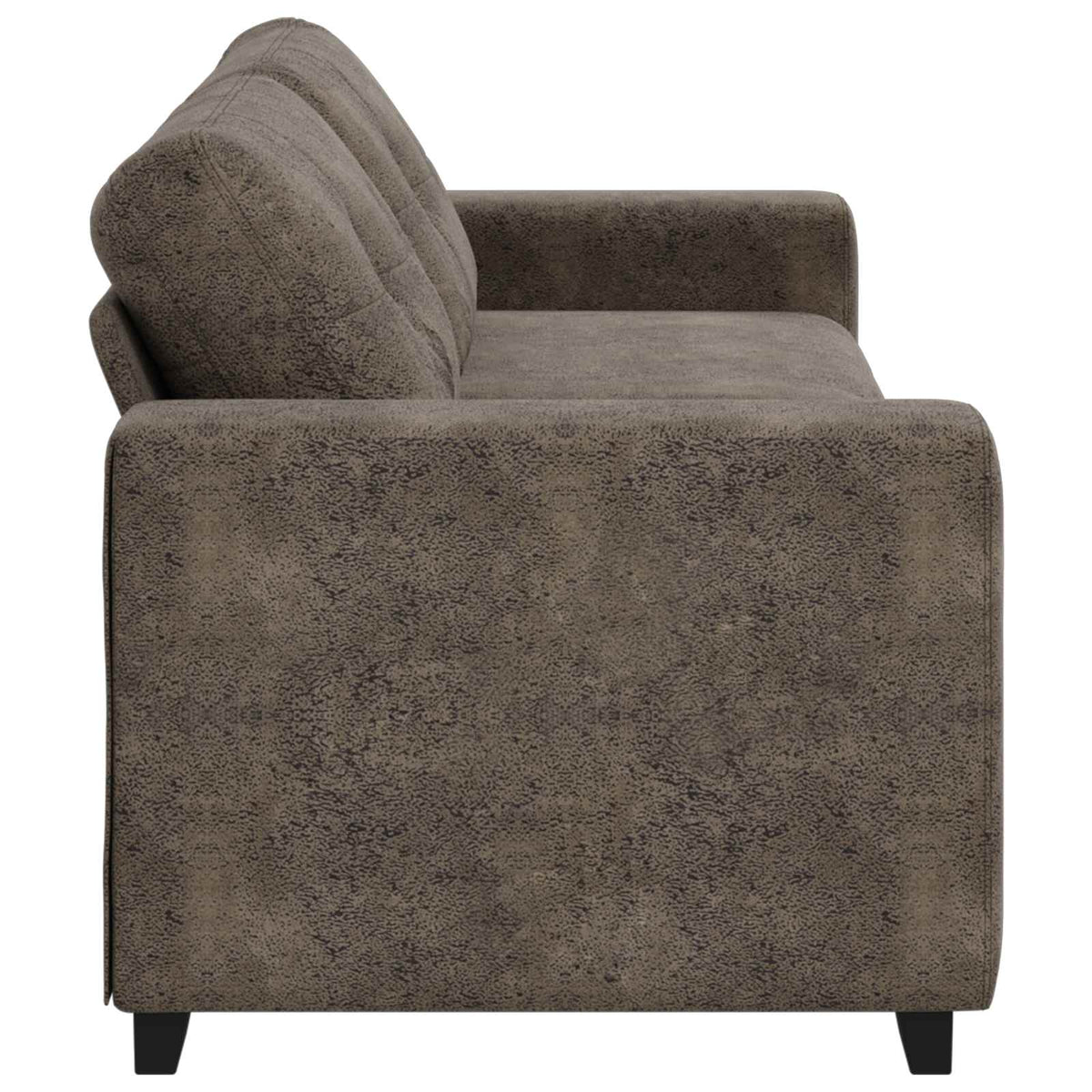 3-Zits Sofa Donkergrijs 220 cm Kunst Suède Leer