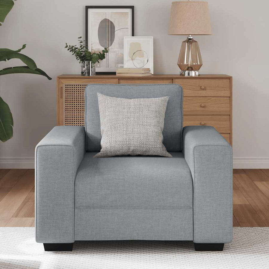 Fauteuil Stof 60 cm Lichtgrijs