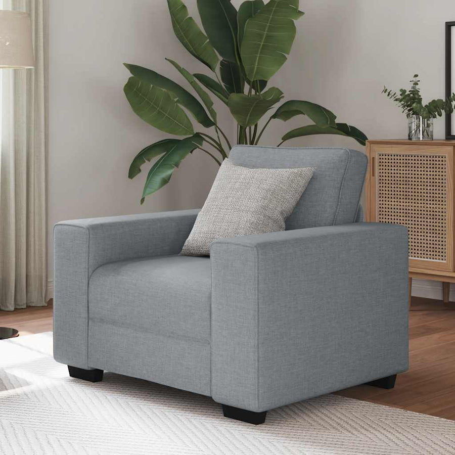 Fauteuil Stof 60 cm Lichtgrijs