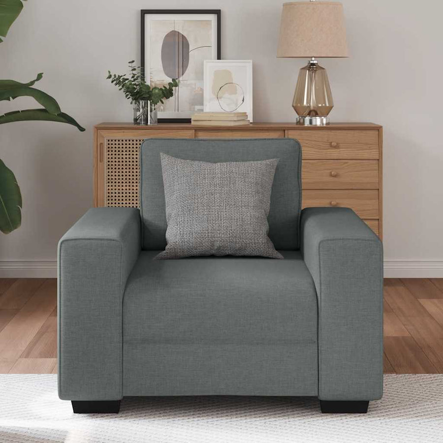Fauteuil Stof 60 cm Donkergrijs