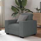 Fauteuil 100x77x82 cm stof donkergrijs