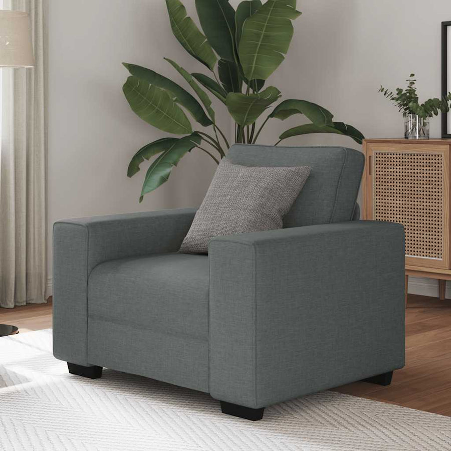 Fauteuil Stof 60 cm Donkergrijs