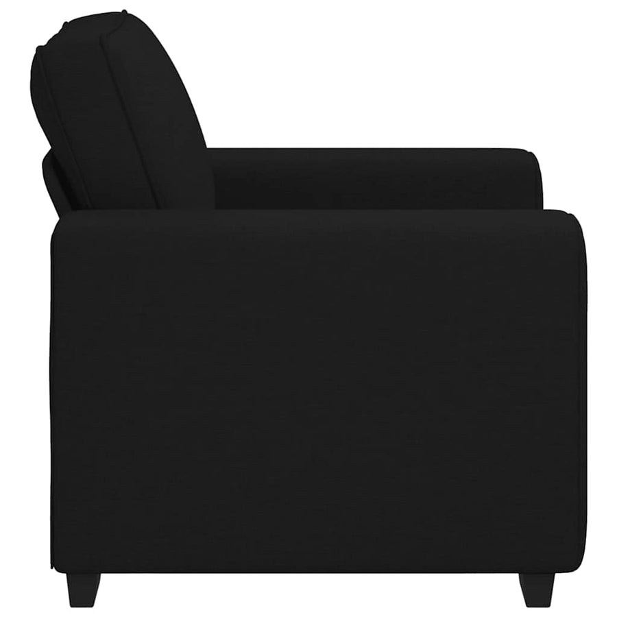 Fauteuil Stof 60 cm Zwart
