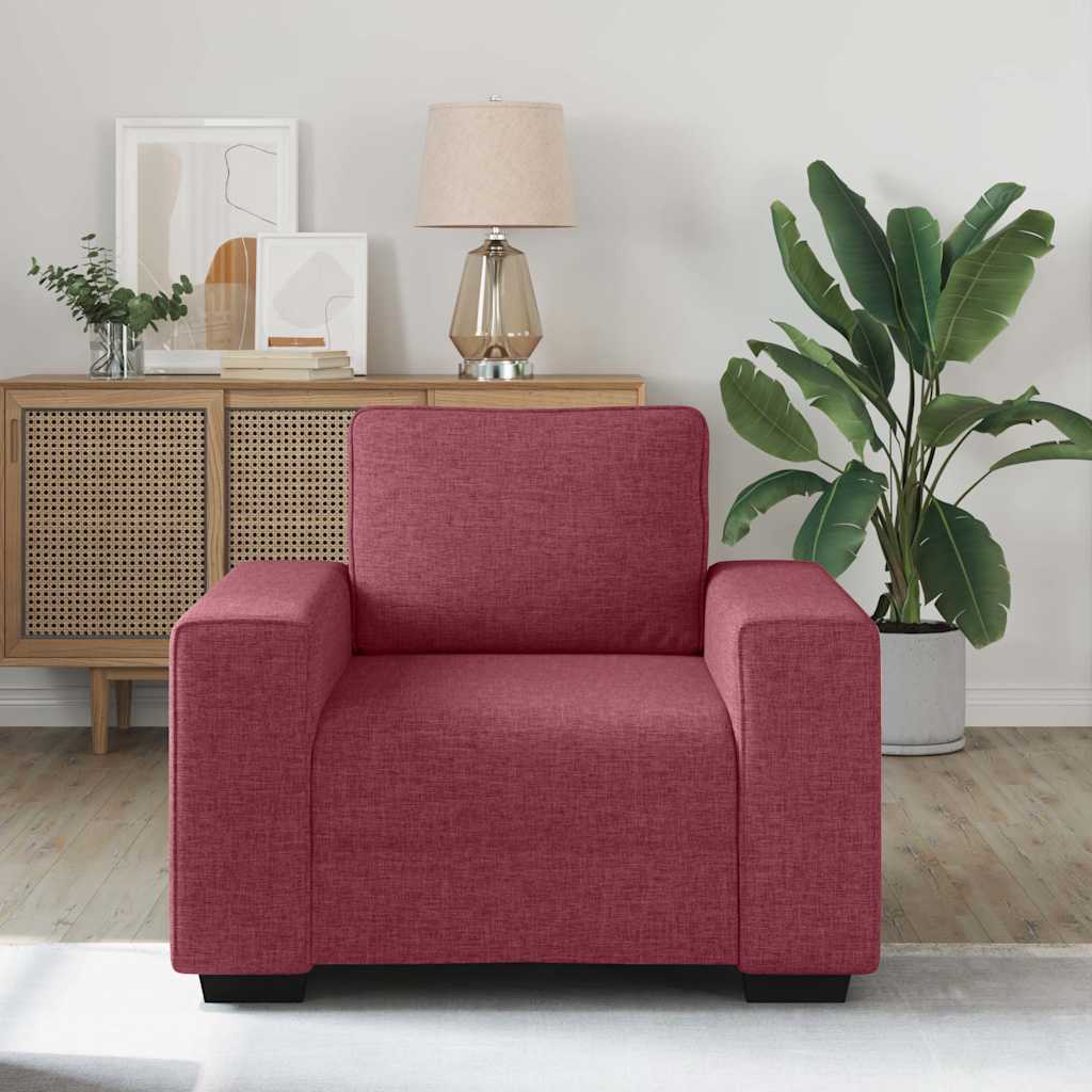 Bankstoel Wijnrood 100x77x82 cm Stof