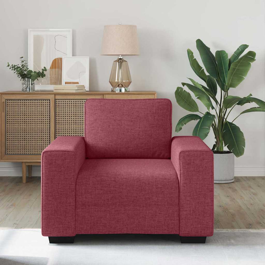 Bankstoel Wijnrood 100x77x82 cm Stof