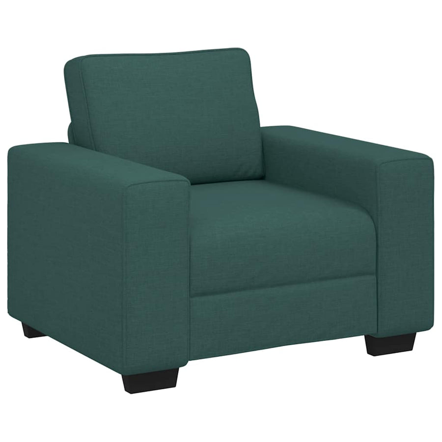 Sofastoel Donkergroen 100x77x82 cm Stof