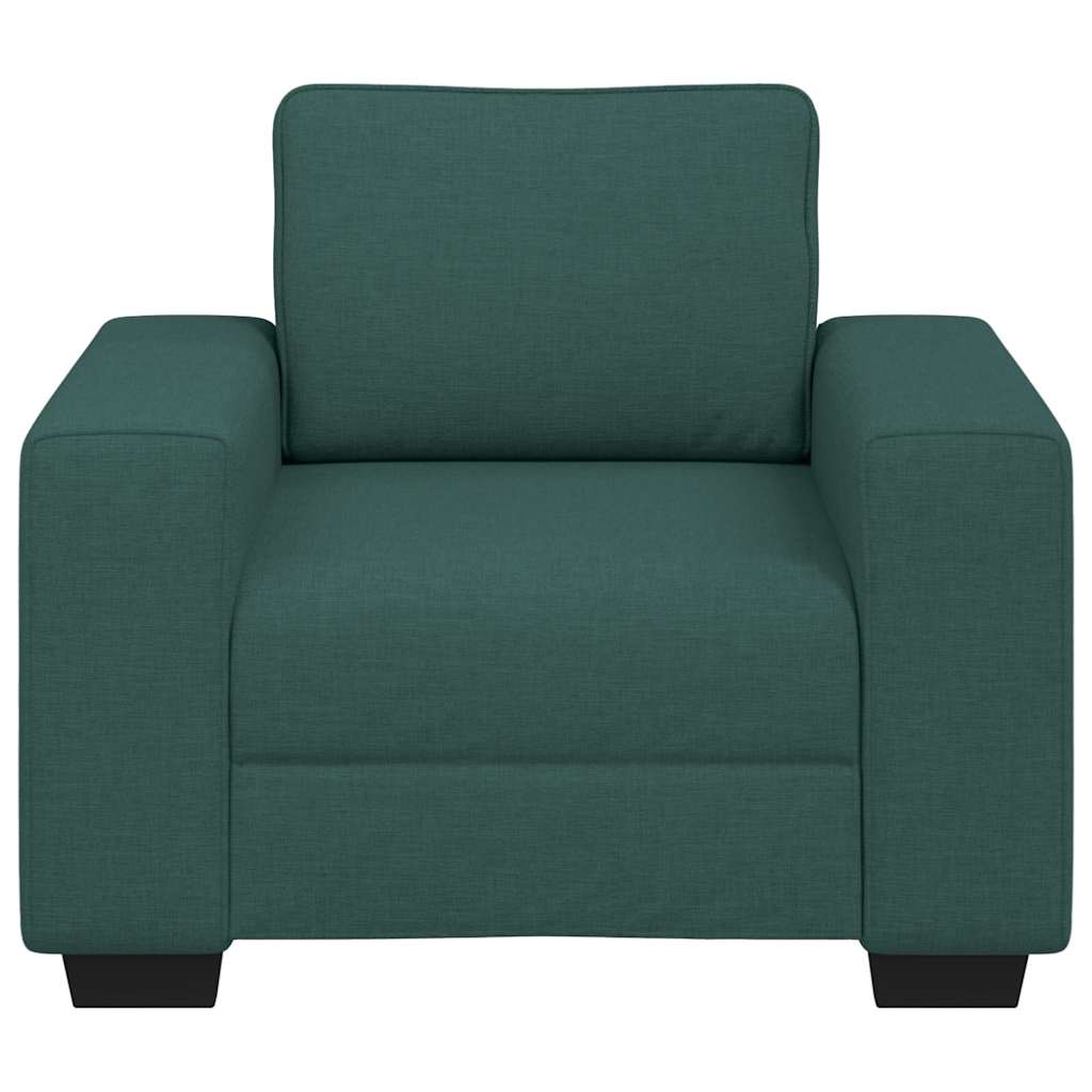 Sofastoel Donkergroen 100x77x82 cm Stof
