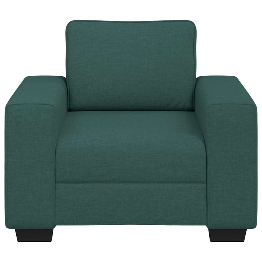 Sofastoel Donkergroen 100x77x82 cm Stof