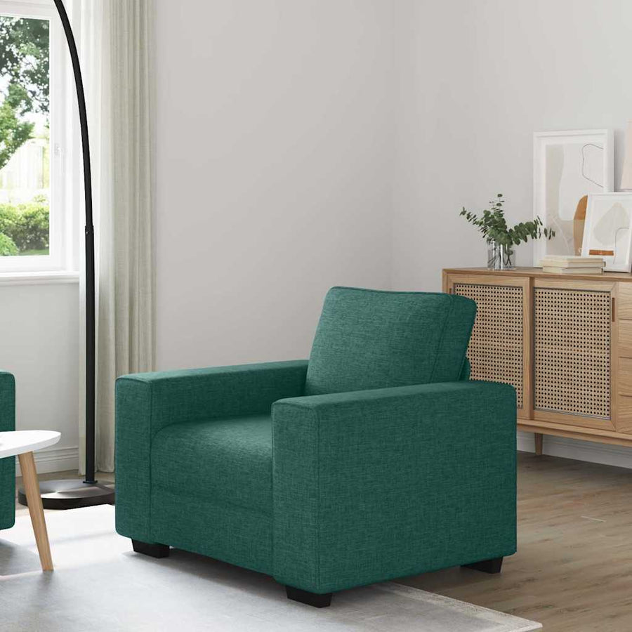 Sofastoel Donkergroen 100x77x82 cm Stof