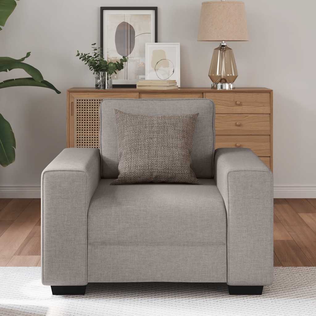 Sofastoel Taupe 100x77x82 cm Stof