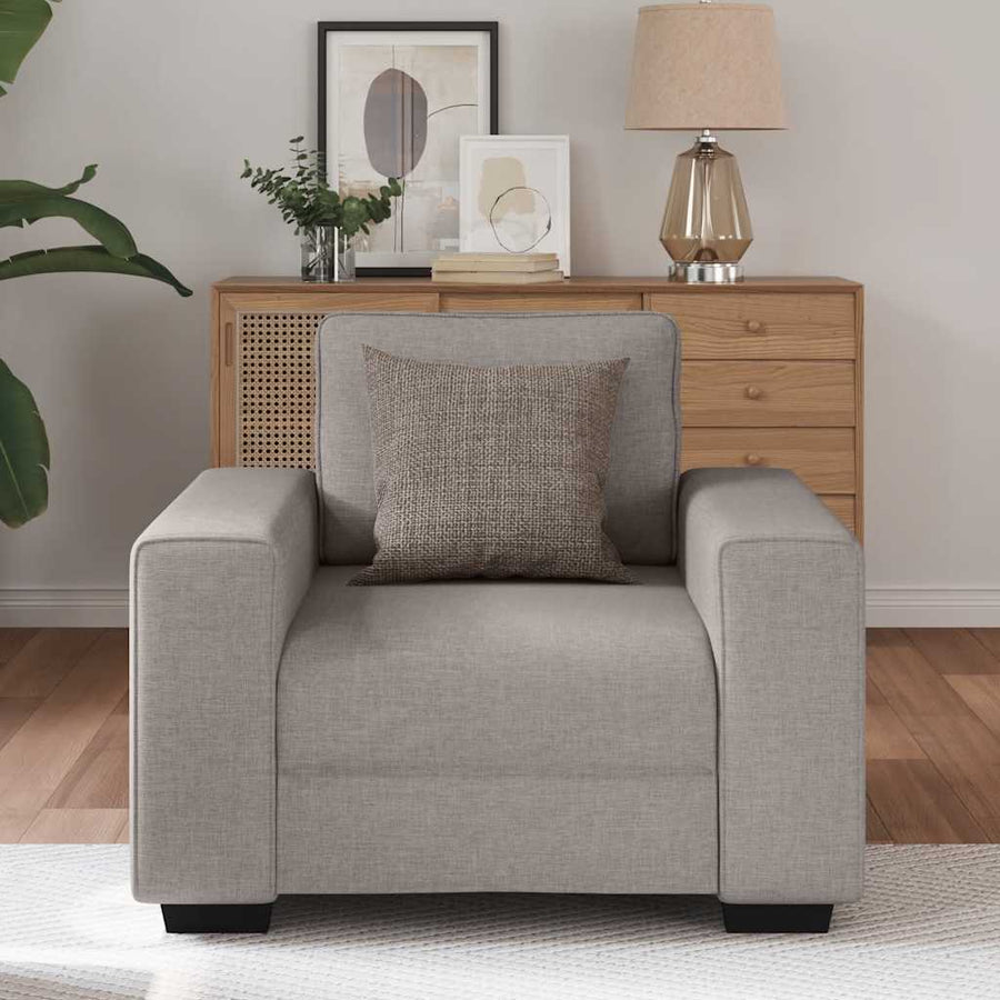 Sofastoel Taupe 100x77x82 cm Stof