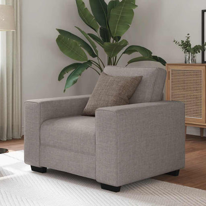 Sofastoel Taupe 100x77x82 cm Stof