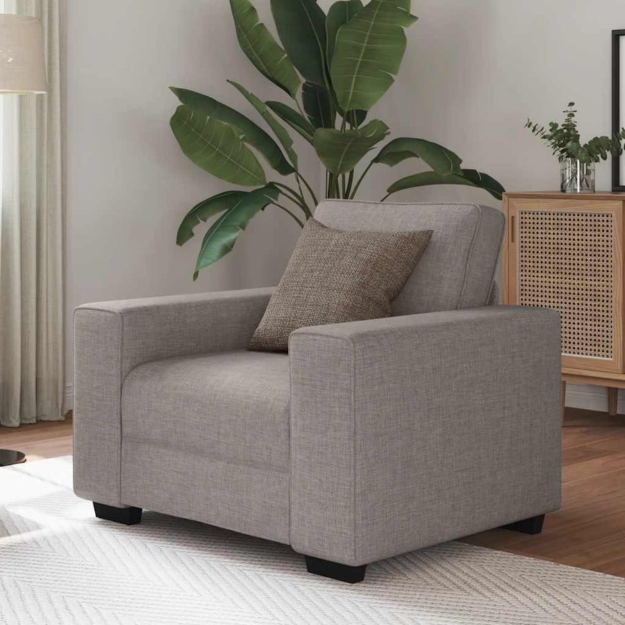 Sofastoel Taupe 100x77x82 cm Stof