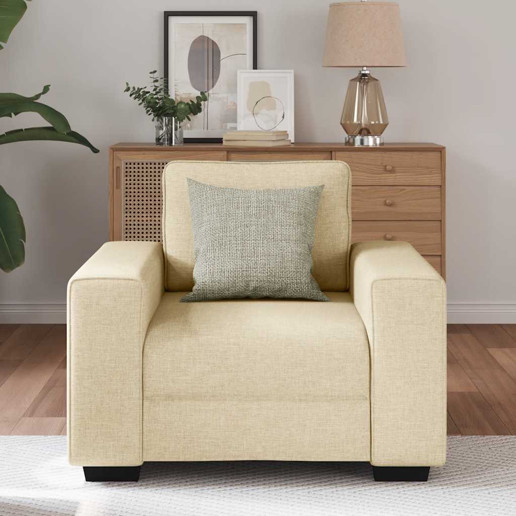 Sofastoel Crème 100x77x82 cm Stof