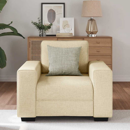 Sofastoel Crème 100x77x82 cm Stof
