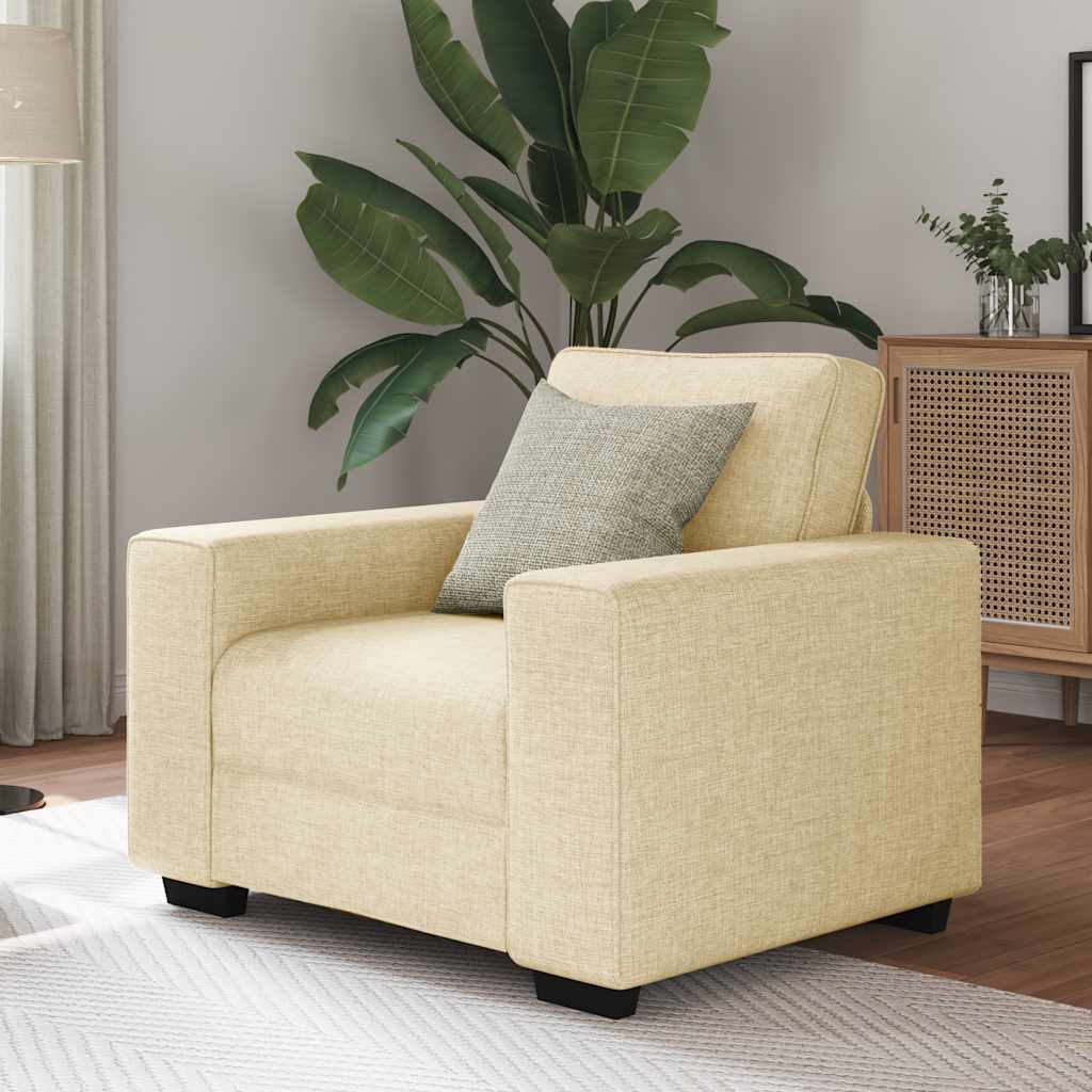 Sofastoel Crème 100x77x82 cm Stof