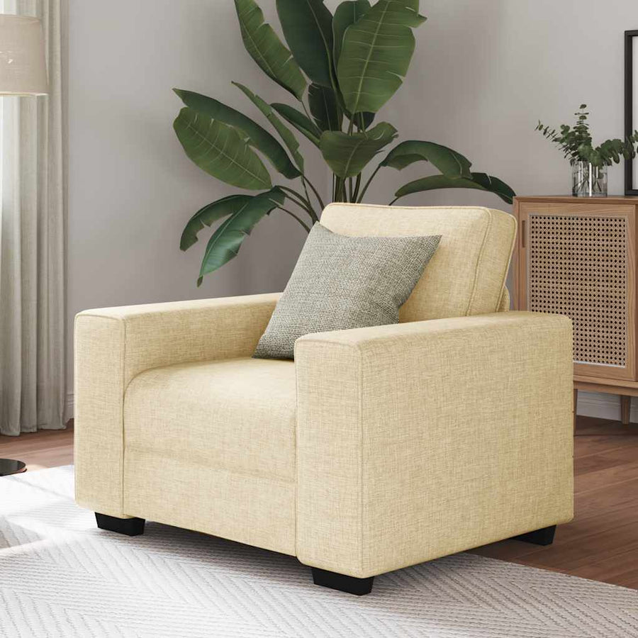 Sofastoel Crème 100x77x82 cm Stof