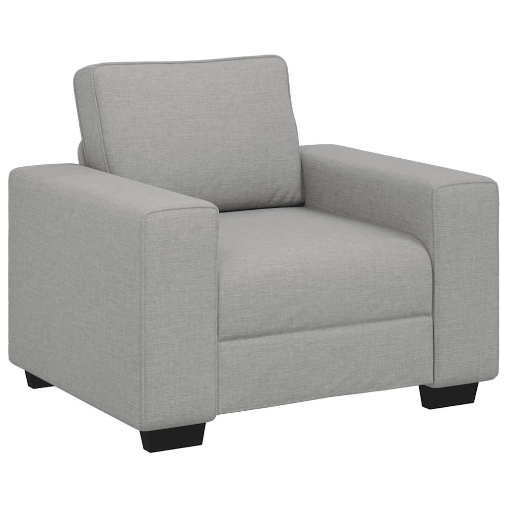 Sofastoel Wolkgrijs 100x77x82 cm Stof