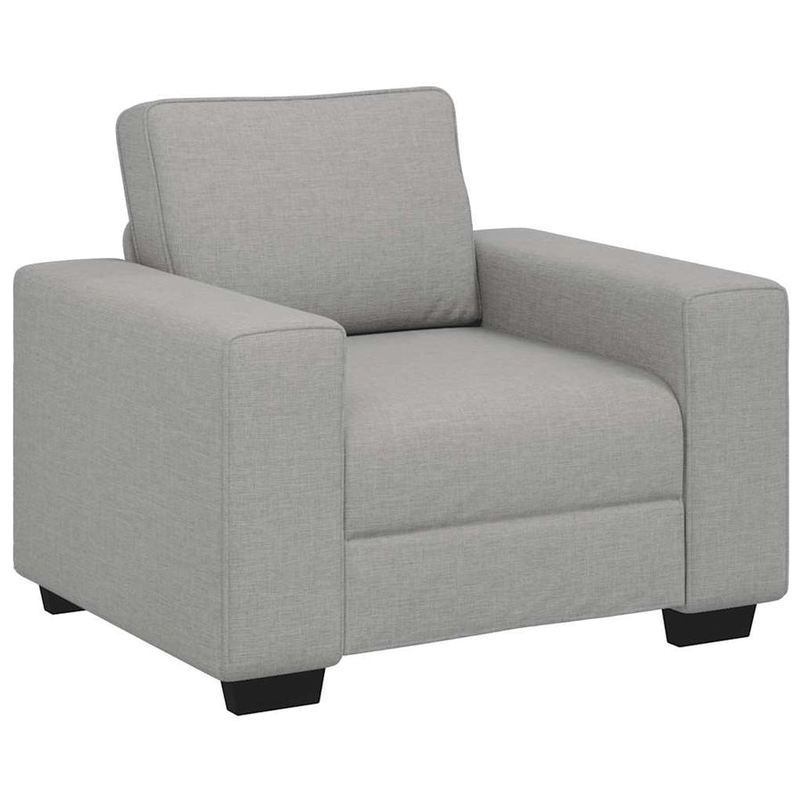 Sofastoel Wolkgrijs 100x77x82 cm Stof
