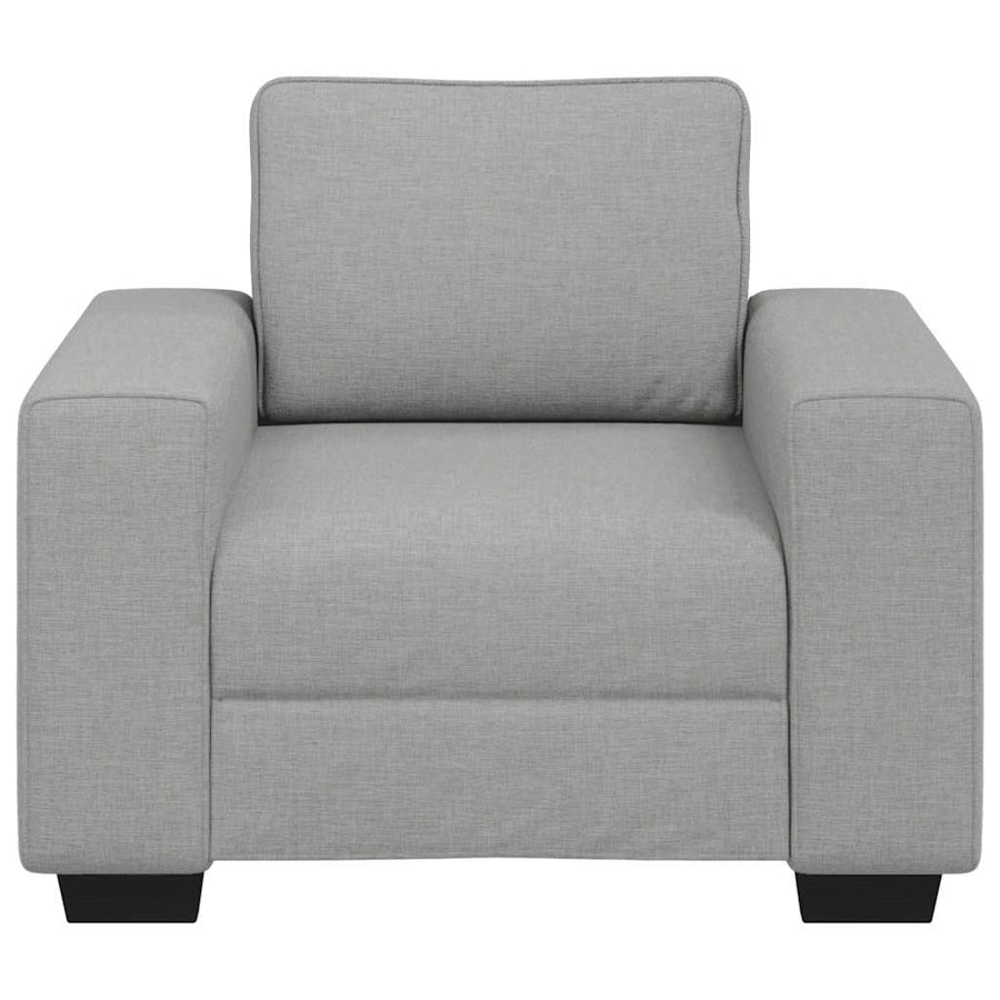 Sofastoel Wolkgrijs 100x77x82 cm Stof
