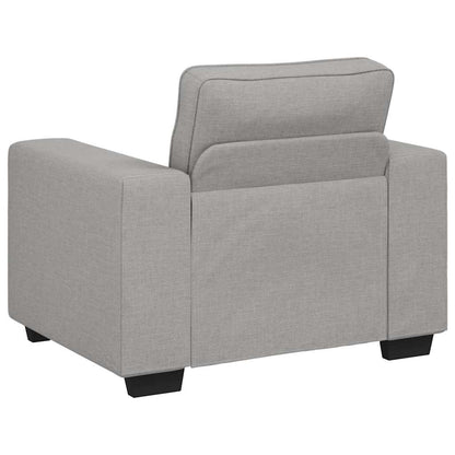 Sofastoel Wolkgrijs 100x77x82 cm Stof