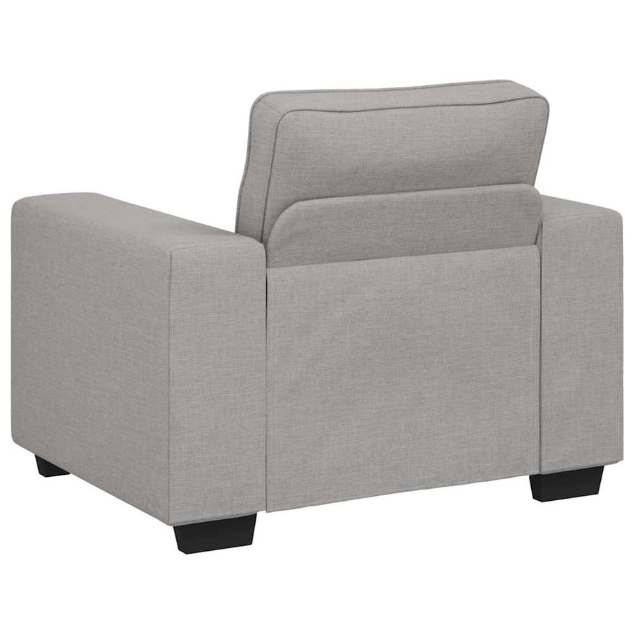 Sofastoel Wolkgrijs 100x77x82 cm Stof