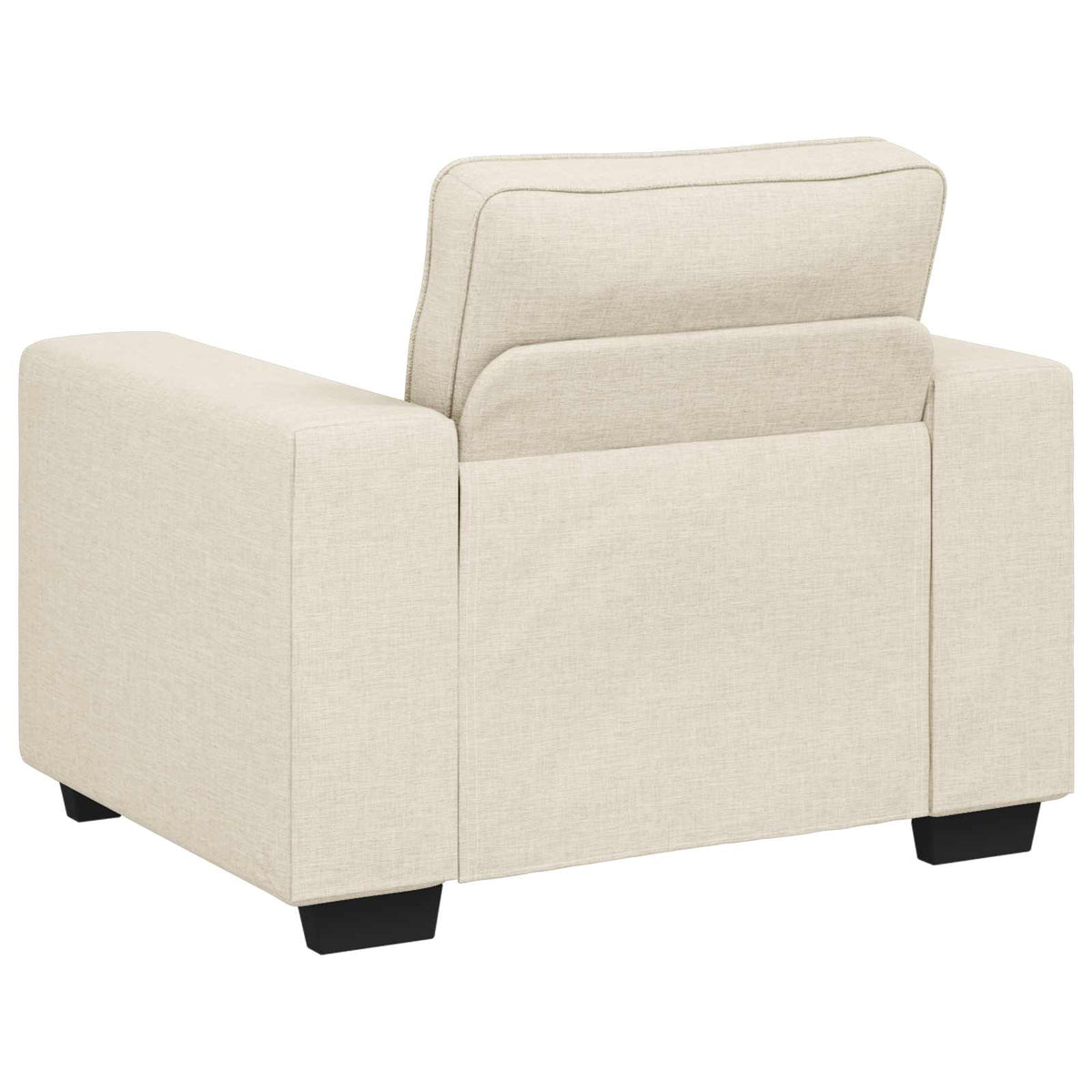 Sofa Stoel Beige 100 cm Linnenmix Stoffen