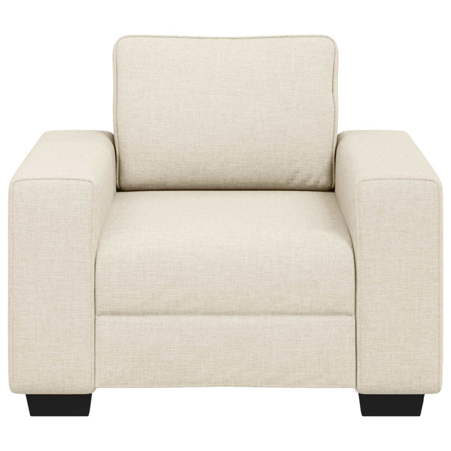 Sofa Stoel Beige 100 cm Linnenmix Stoffen